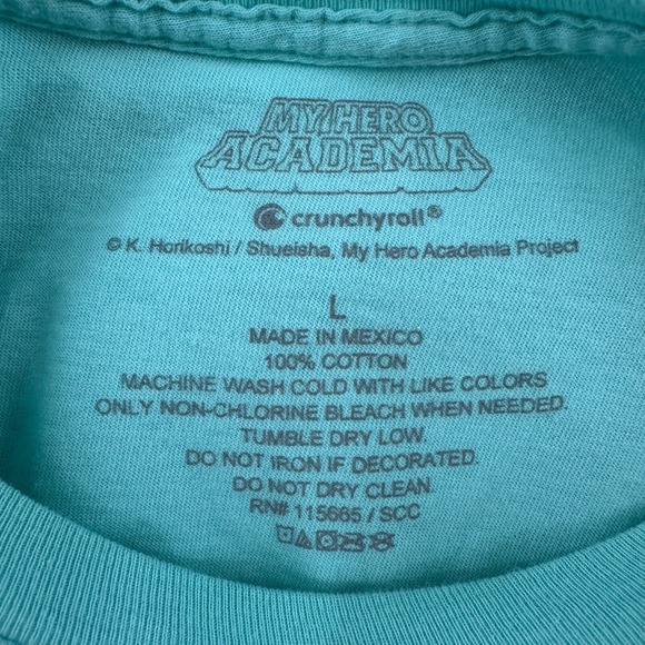 My Hero Academia T-Shirt Anime Graphic Tee‎ Crunchyroll Plus Ultra L - Picture 5 of 6